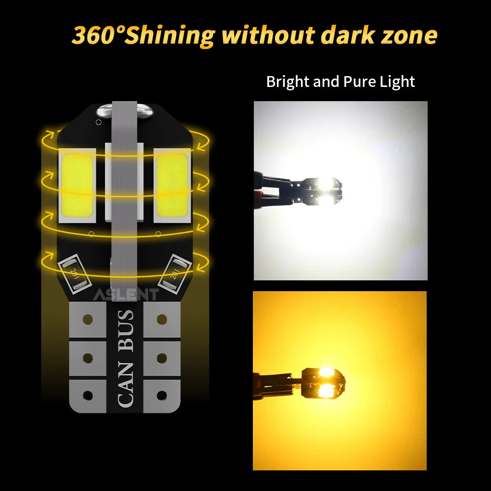 Lâmpada LED W5W T10 12V Super Brilhante Universal